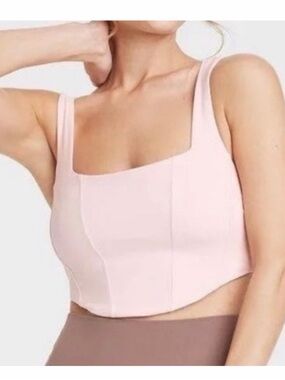 Target All in Motion Pink Corset Sports Bra